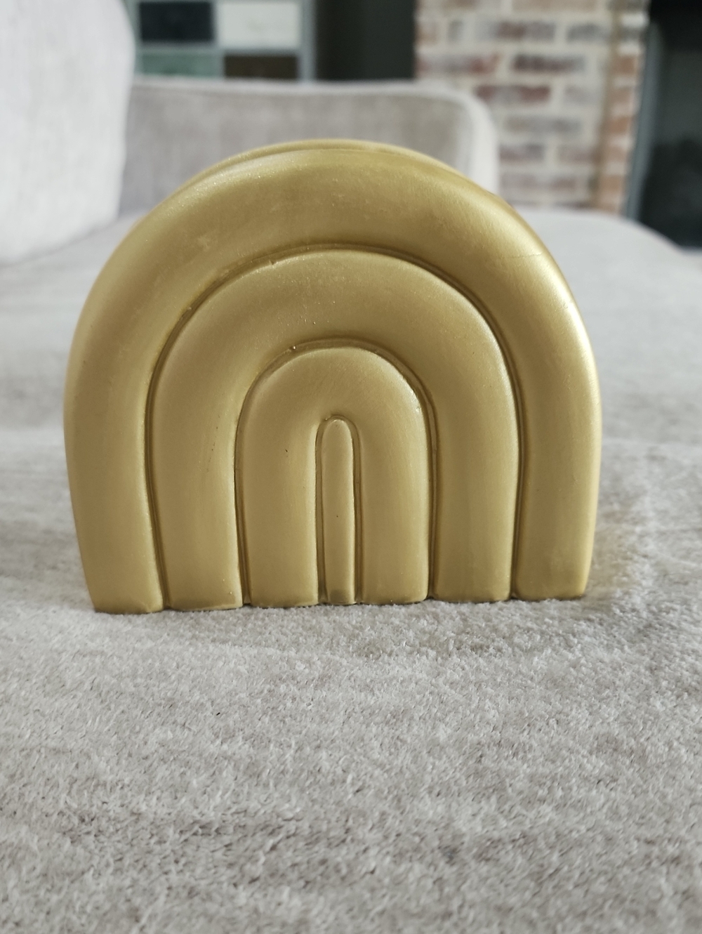 NEW Gold Ceramic Rainbow Decor/Holder